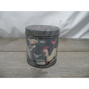 Vintage Century Resources Farm Animals & Birds Tin Canister Jar Container